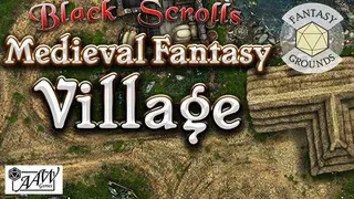 Fantasy Grounds - Black Scrolls Village (Map Tile Pack)