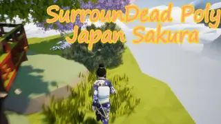 SurrounDead Poly Japan Sakura Curved Sword
