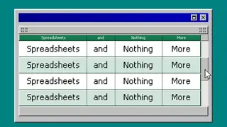 Spreadsheets and Nothing More