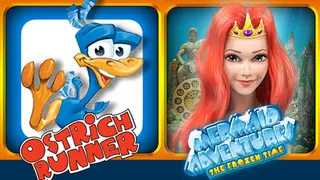 2 in 1 Ostrich Runner+Mermaid Adventures