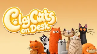 Clay Cats on the Desk