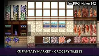 RPG Maker MZ - KR Fantasy Market - Grocery Tileset