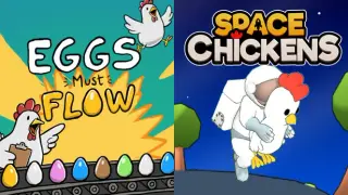 Space Chickens x Eggs Must Flow