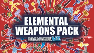RPG Maker MZ - Elemental Weapons Pack