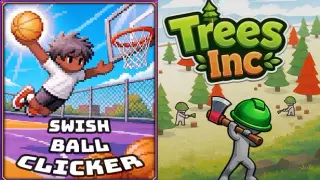 🏀 Swish Ball Clicker + Trees Inc 🌲