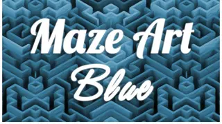 Maze Art: Blue