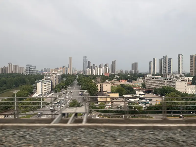 Skyline of the Qingshan district of Wuhan, Hubei province, China