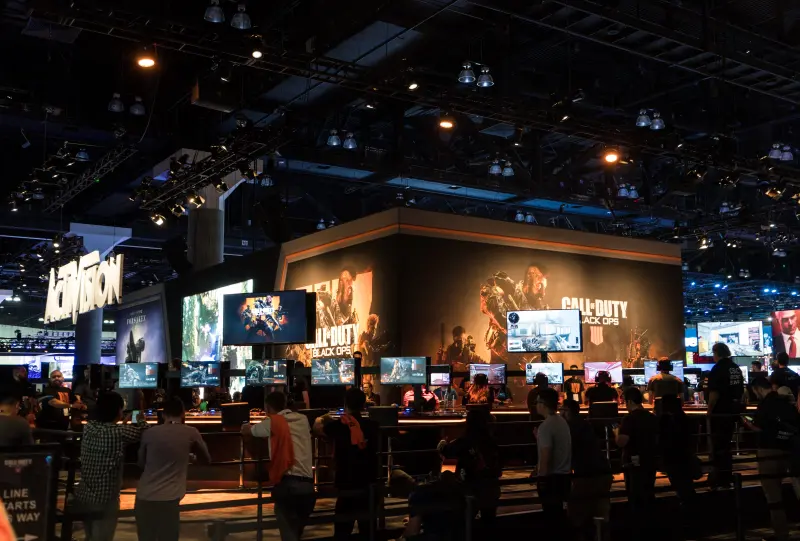 The exposition floor at E3 2018