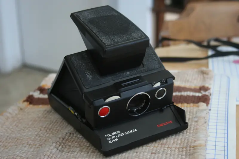 A Polaroid SX-70 Land Camera