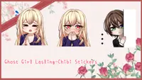 Ghost Girl Lasling -Chibi Stickers 1
