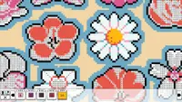 Coloring Pixels - Flowers Pack 4
