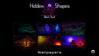 Hidden Shapes Black Skull - Wallpapers Premium 1
