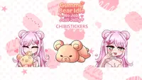 Gummy Bear Idle: No Job, Just Jelly - Chibi Stickers 1