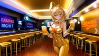 Bunny-girl with Golden tummy Gold 2