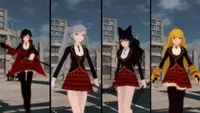 RWBY: Grimm Eclipse - Team RWBY Beacon Academy Costume Pack 1