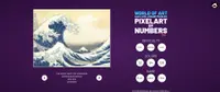 WORLD OF ART - learn with JIGSAW PUZZLES: PIXEL ART BY NUMBERS 1
