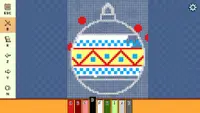 Pixel Cross Stitch - Christmas Baubles Pack 2 3