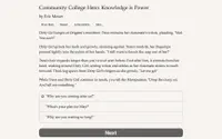 Community College Hero: Knowledge is Power 4